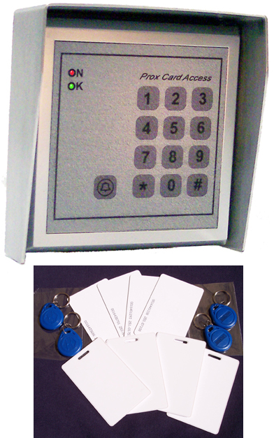 Access Control Keypad with RFID Badges -no keys required-